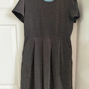 Draper James Black and Gold Dress